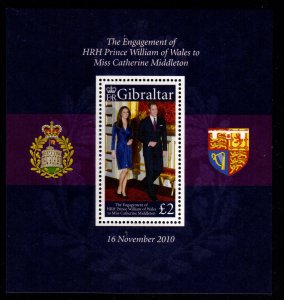 Gibraltar - Mint Souvenir Sheet Scott #1266 (Royal Wedding)
