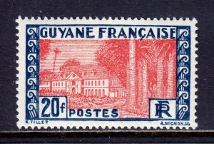 French Guiana - Scott #151 - MH - DG, pencil/rev. - SCV $2.50