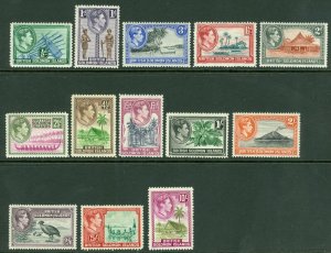 SG 60-72 British Solomon Islands 1939. ½d to 10/- set of 13. Fine fresh...