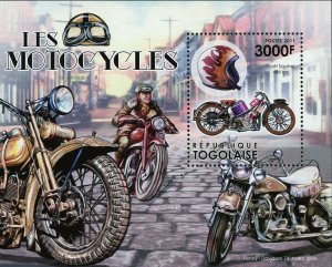 Motorcycles Stamp Scott Squirrel 486 cc Harley Davidson S/S MNH #4384 / Bl.692