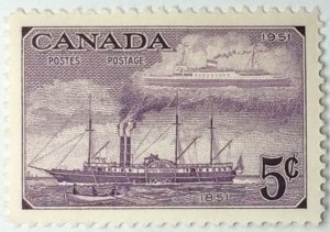 CANADA 1951 #312 Stamp Centenary (Steamships of 1851 and 1951) - MNH