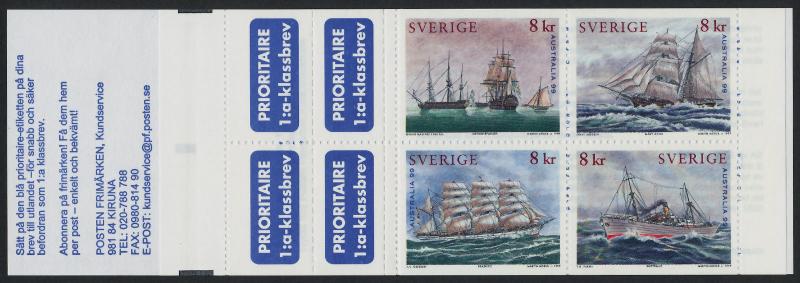 Sweden 2342a Booklet MNH Ships