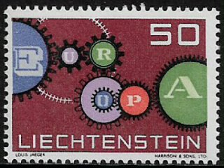 Liechtenstein #368 MNH Stamp - Europa - Cogwheels