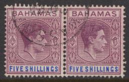 Bahamas SG 156b pair SC#112  Used 1938+ definitive wmk script