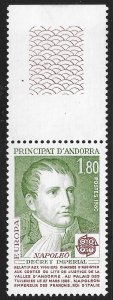 Andorra French #280 1.80fr Europa - Famous People - Napoleon ~ MNH