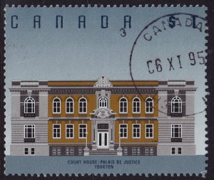 Canada - 1995 - Scott #1375b - used - Architeture Yorkton Court House