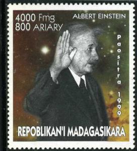 Malagasy 1999 SPACE ALBERT EINSTEIN stamp Perforated Mint (NH)