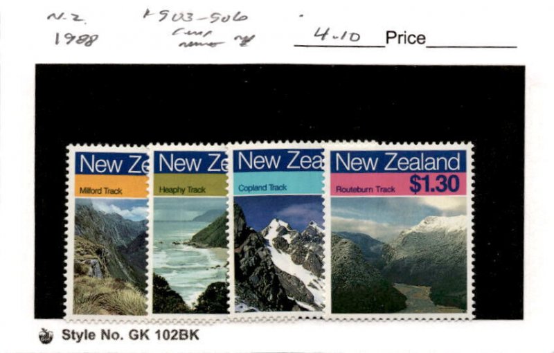 New Zealand, Postage Stamp, #903-906 Mint NH, 1988 Landscapes (AB)
