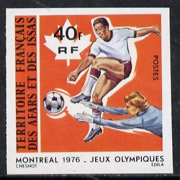 French Afars & Issas 1976 Montreal Olympics 40f Footb...