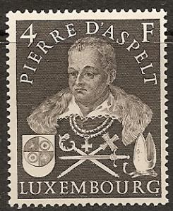 LUXEMBOURG  297 MINT OG 1953 PIERRE d'ASPELT, CHANCELLOR