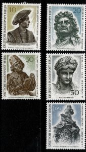 GERMANY BERLIN 1967 BERLIN ART TREASURES SET MINT (NH) SG B297-B302 P.14 SUPERB