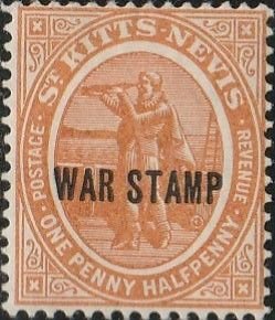 St. Kitts & Nevis,  #MR2 Mint Hinged From 1918