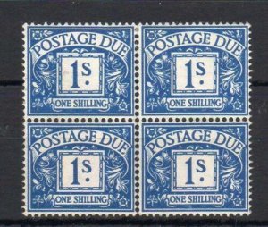 GEORGE VI 1/- POSTAGE DUE SG D33 MINT BLOCK OF 4 Cat £320 