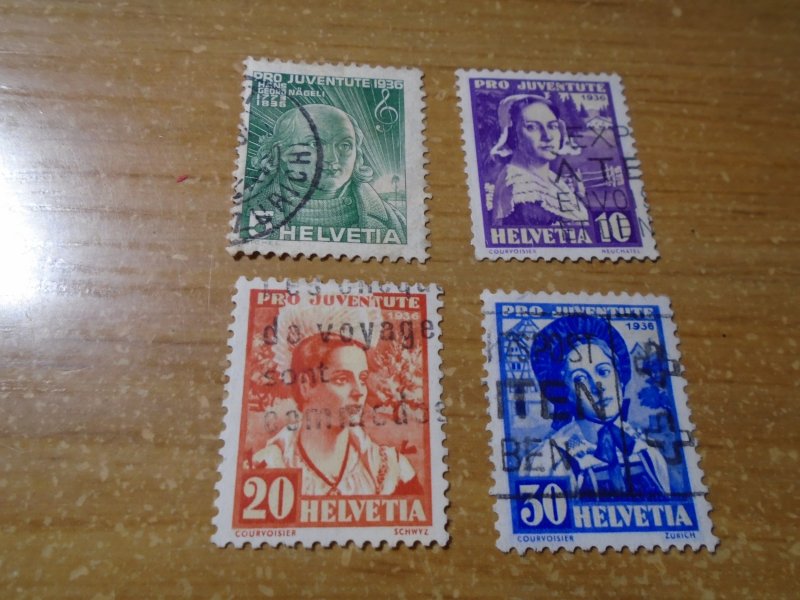 Switzeland  #  B81-84  used