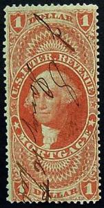 USA, Scott R73c, 1 Dollar Mortgage revenue stamp