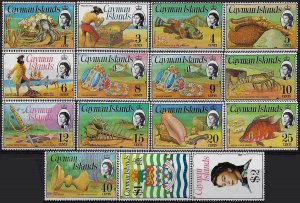 1974 Cayman Islands 15v. MNH SG. n. 346/419