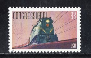 3334  * CONGRESSIONAL ~ TRAIN *   U.S. Postage Stamp MNH