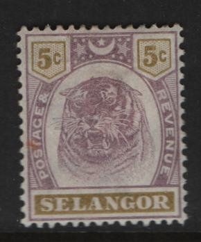 MALAYA,  SELANGOR  30  MINT HINGED