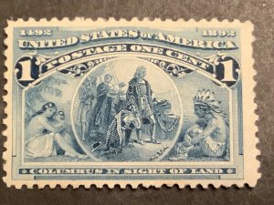 US. Scott # 230 Mint VF LH CV $14 Price $10.00 + $2.00 shipping