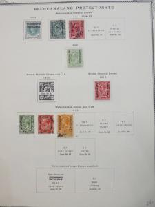 EDW1949SELL: Briefmarken Bechuanaland & Protectorate Auswahl Quality VF Mog &