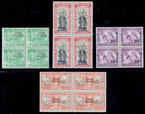 COOK ISLANDS Sc#127-130 Peace Issue BLK of 4 (1946) MH