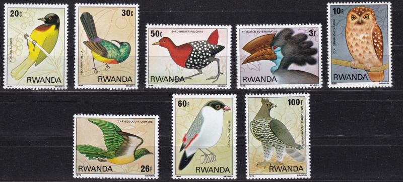 Rwanda, Fauna, Birds MNH / 1980