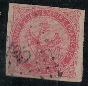 French Colonies 1865 SC 6 Used SCV $60.00