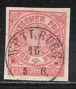 Germany North German Confederation 4a: 1gr Numeral, used, VF