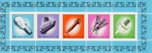 Manama 1972 Space/Satellites/Gemini 4 S/S Strip of 5 Perforated MNH VF