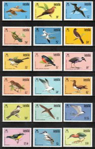 ANGUILLA 1985/86 Birds; Scott 623-39; MNH