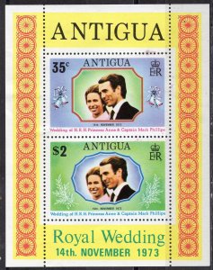 Antigua; 1973: Sc. # 321-322a: MHH Souvenir Sheet