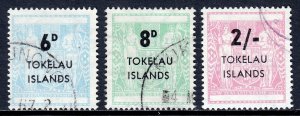 Tokelau Islands - Scott #6-8 - Used - SCV $4.75