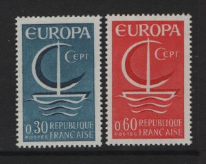 France  #1163-1164  MNH  1966   Europa