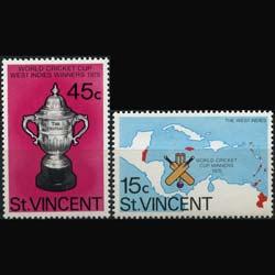 ST.VINCENT 1976 - Scott# 470-1 Cricket Set of 2 LH