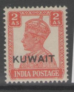 KUWAIT SG57 1945 2a VERMILION MTD MINT