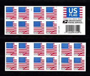 USA BOOKLET FOREVER SC# 5263 US FLAG - PANE 20 S.A. MNH - PL# B111