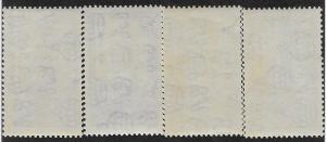 HONG KONG SC# 147-50  VF/MLH 1935