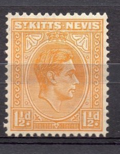 St Kitts Nevis 1938 GVI Early Issue Fine Mint Hinged 1.5d. 082709