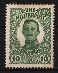 Bosnia and Herzegovina 1918 Karl's Fund 10h (1/3) UNUSED