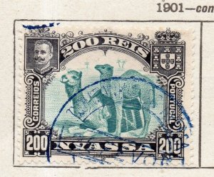 Nyassa 1901 Early Issue Fine Used 200r. NW-269875