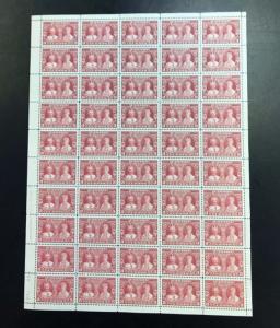 Canada #213 Very Fine Never Hinged Plate #1 LL Full Sheet Of 50