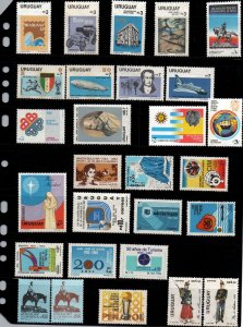 Uruguay 1981 - 1985 complete stamp collection MNH **