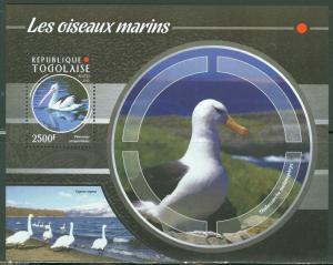 TOGO   2015  SEA BIRDS SOUVENIR SHEET   MINT  NH