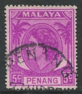 STAMP STATION PERTH Penang #32 QEII Definitive Used 1954-1955