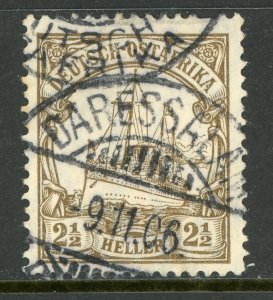 East Africa 1906 Germany 2½ Heller Brown Sc #31 Mint X249