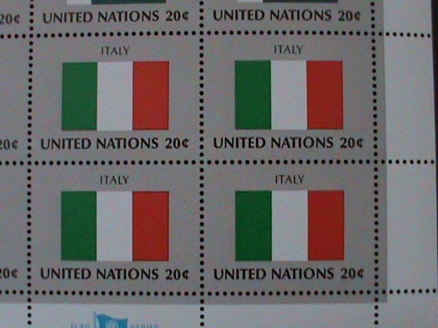 ​UNITED NATION-1984 SC#425-8- FLAGS SERIES-MNH SHEET-VF WE SHIP TO WORLDWIDE