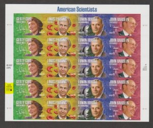 U.S. Scott #4224-4227 Scientist Stamps - Mint NH Sheet - Highlighted LR Plate