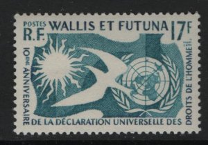 WALLIS & FUTUNA 153, MNH STAMP, HUMAN RIGHTS ISSUE