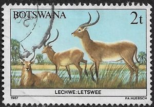 Botswana #405 Used Stamp - Lechwe - Wild Animals