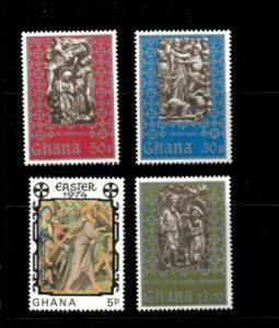 Ghana 1974 - Religion, Easter - Set of 4 Stamps - Scott #516-9 - MNH
